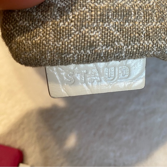 {STAUD} Canvas Leather Tote Bag - Picture 3 of 9